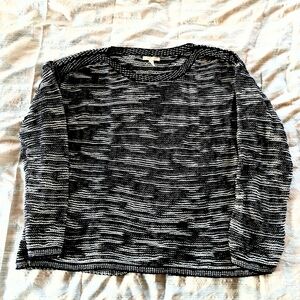 Eileen Fisher black and white sweater, size M